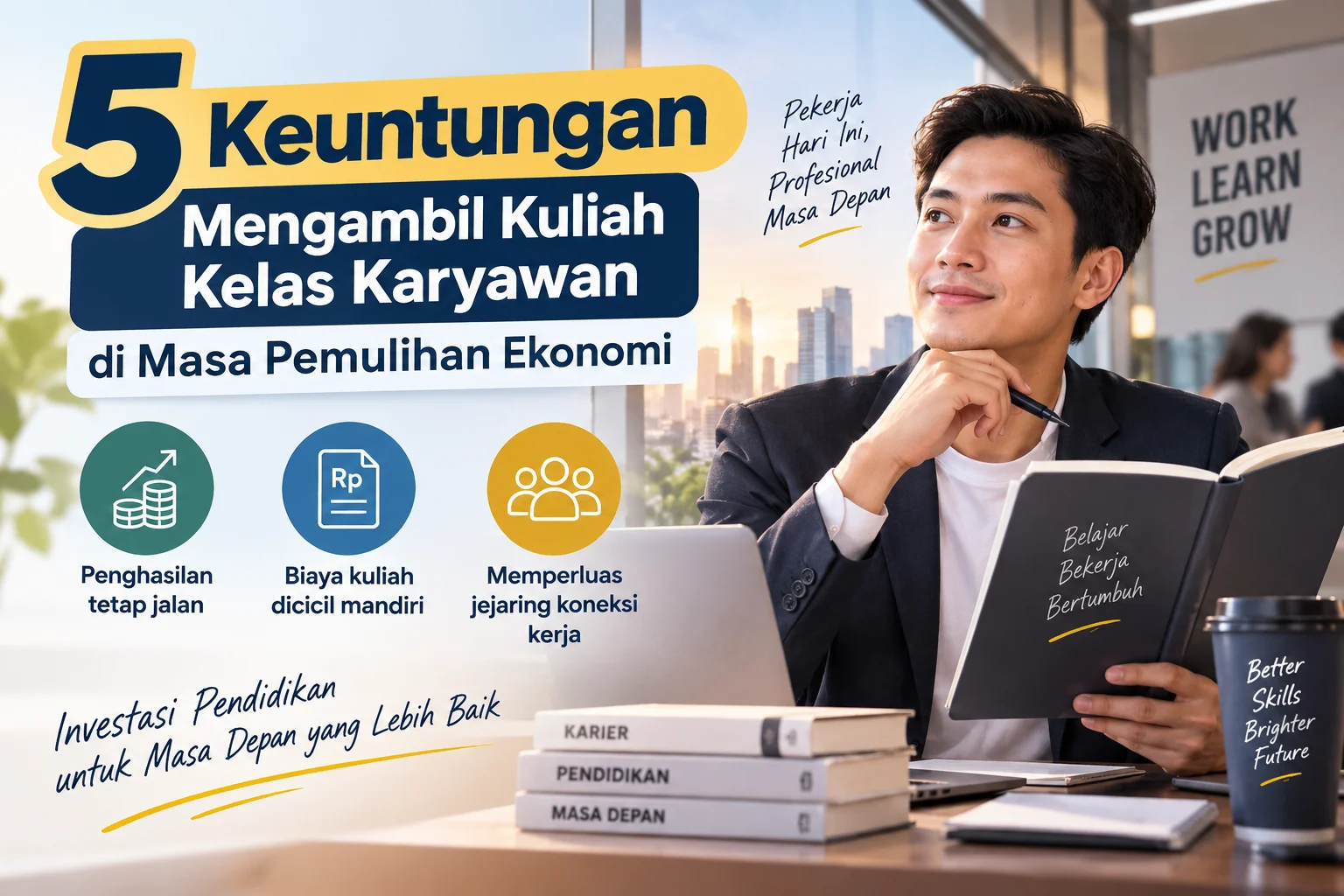 5 keuntungan mengambil kuliah kelas karyawan di masa pemulihan ekonomi
