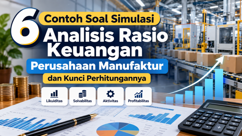 6 Contoh Soal Simulasi Analisis Rasio Keuangan Perusahaan Manufaktur dan Kunci Perhitungannya