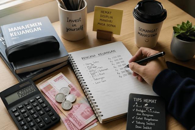 Mahasiswa menyusun perencanaan keuangan dan dana darurat sebelum memulai investasi.